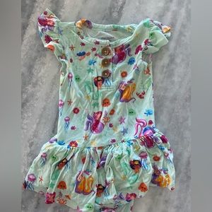 Mermaid Posh Peanut Twirl Dress